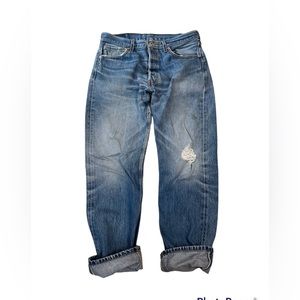 Levis 501 XX 90s Jeans Men’s 35x34 (33x31) Denim Button Fly Pants Grunge Holes